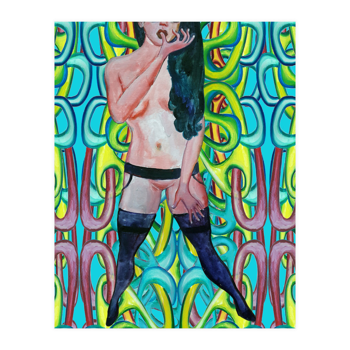 Chica Con Medias 2 (Print Only)