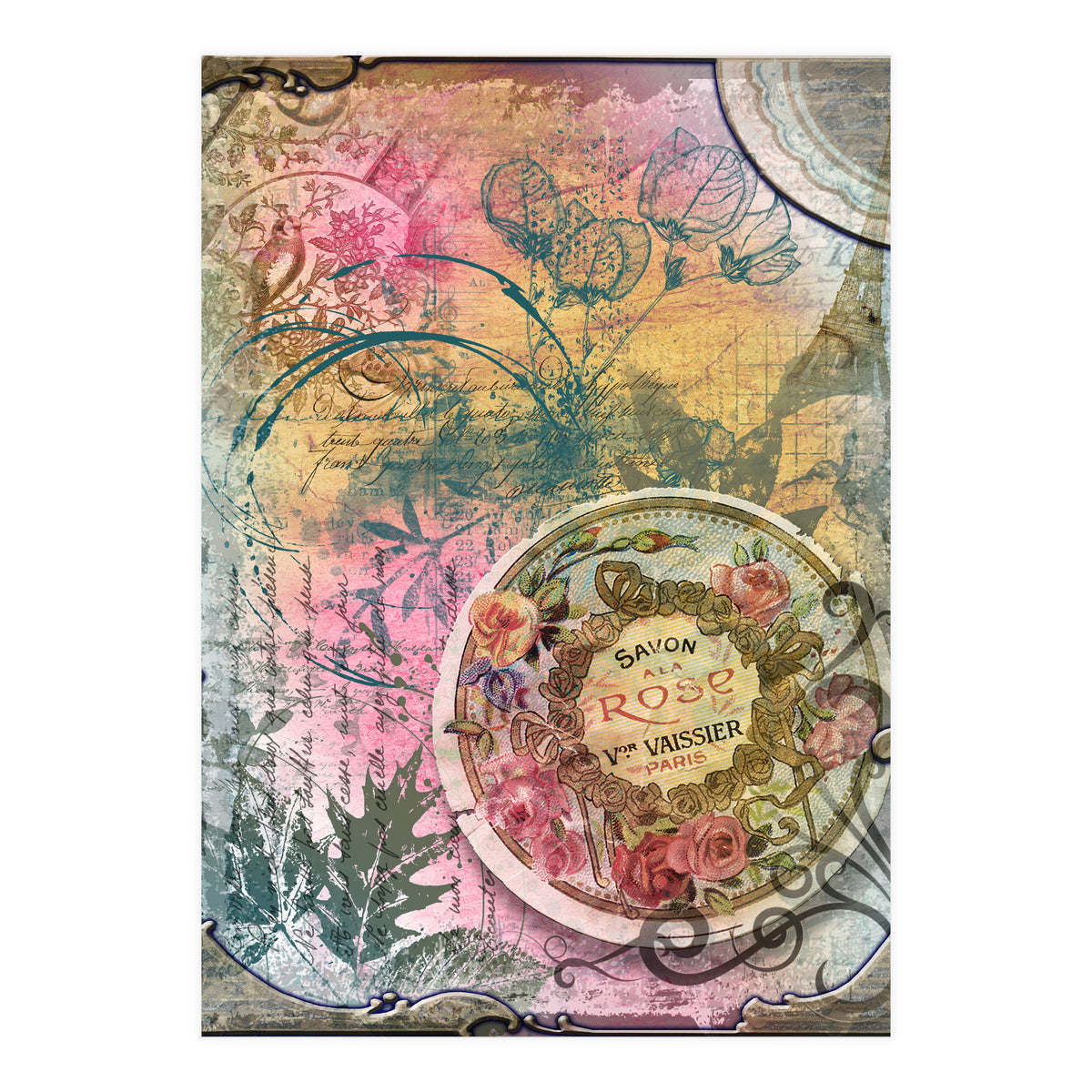 Vintage Rose Soap (Print Only)