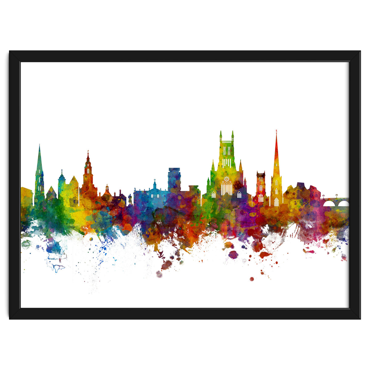 Worcester England Skyline