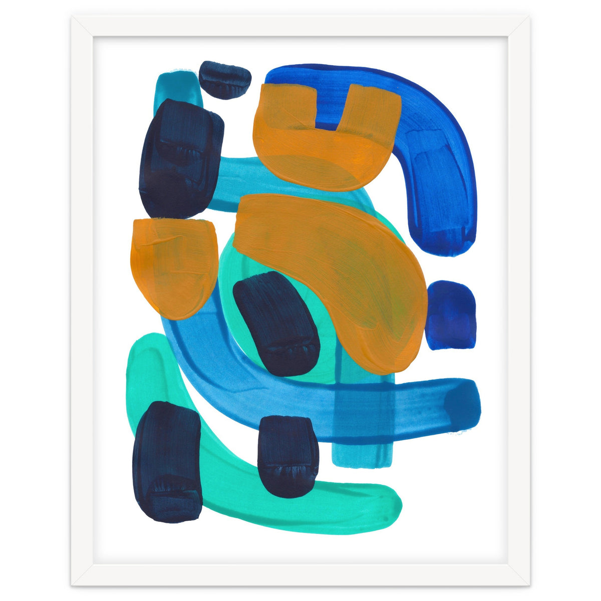 Marine Shapes Yellow Accent