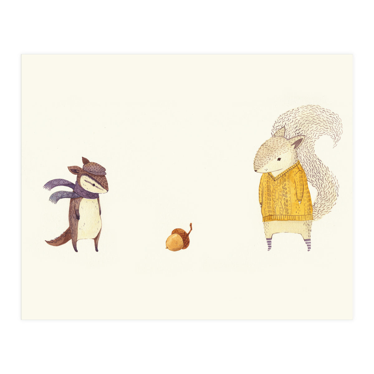 The Last Acorn Of Autumn (Print Only)