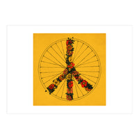 Peace And Bike Yellow (Print Only)