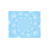 Pastel Colors Flower Pattern Set Blue (Print Only) thumbnail