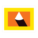 Geometric Shapes No. 47 - orange, black & yellow (Print Only) thumbnail