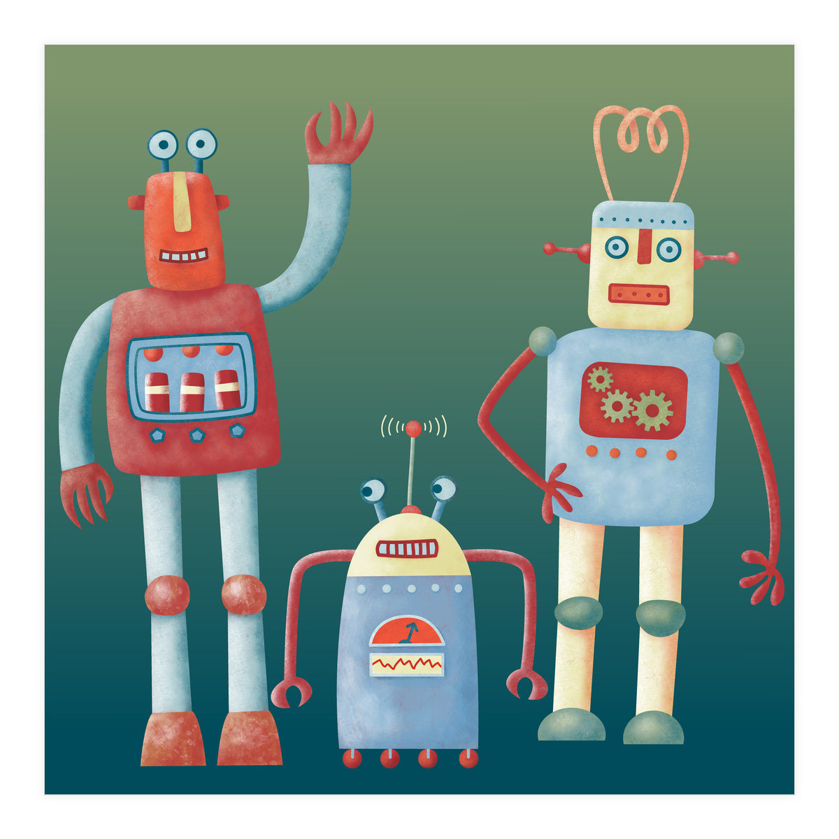 Retro Robots (Print Only)