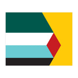 Geometric Shapes No. 43 - yellow & green (Print Only) thumbnail
