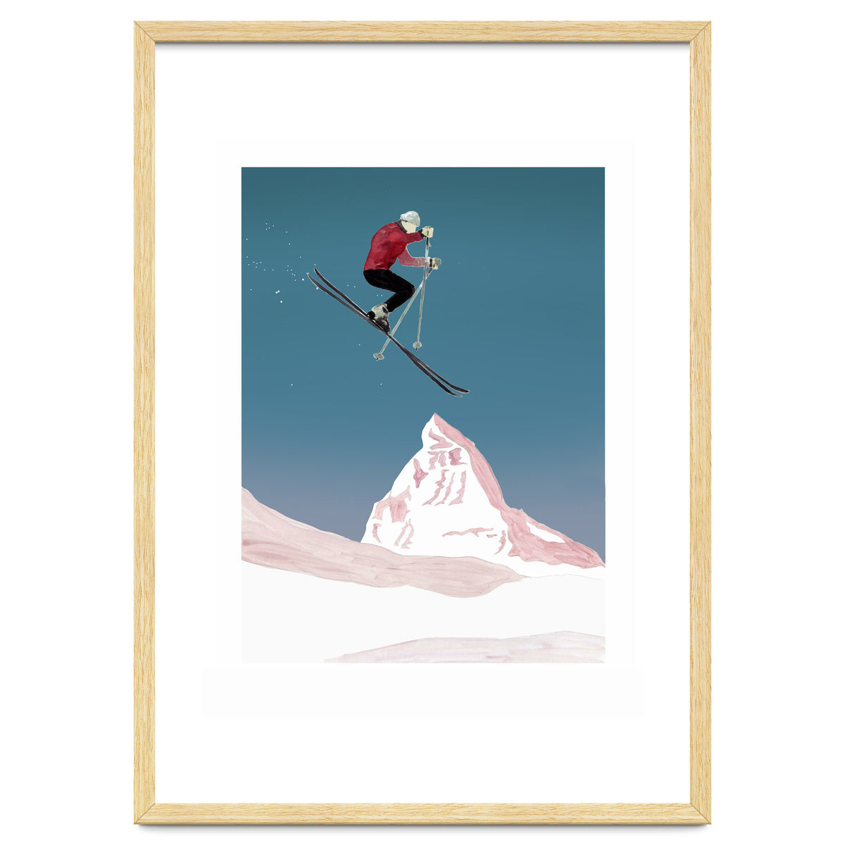 Mountain Love Skier