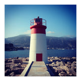 Red and white lighthouse (Print Only) thumbnail