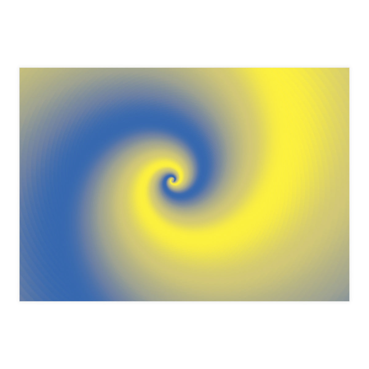 Yellow & Blue Abstract  (Print Only)