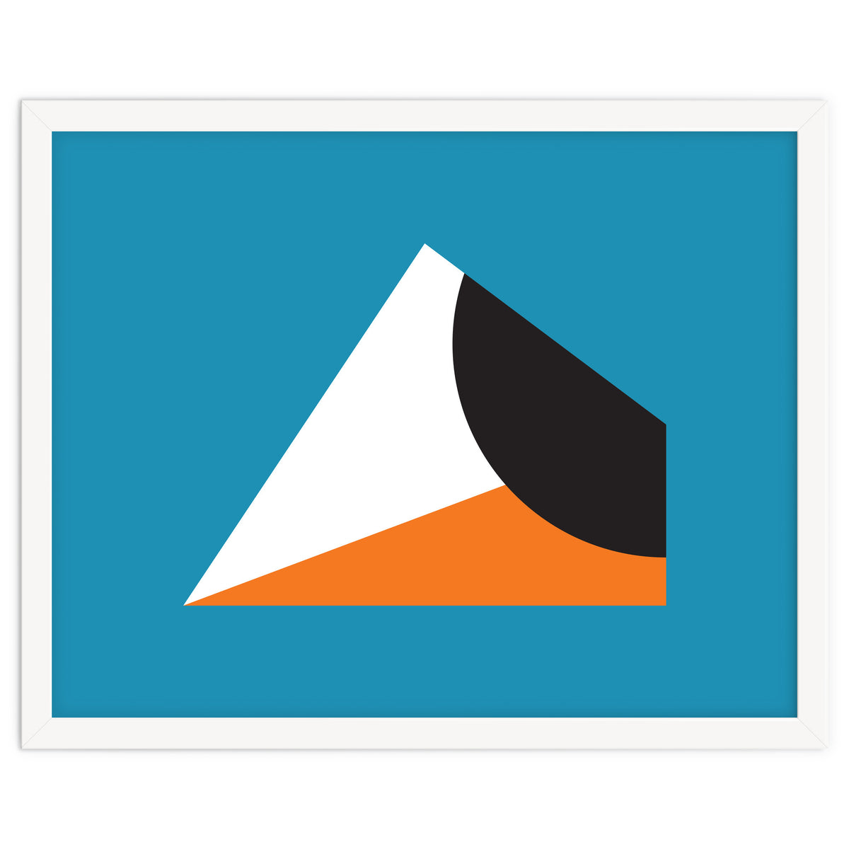 Geometric Shapes No. 16 - blue & orange