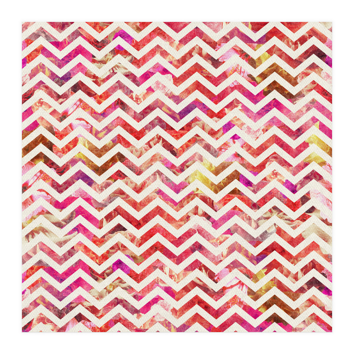 Floral Chevron (Print Only)