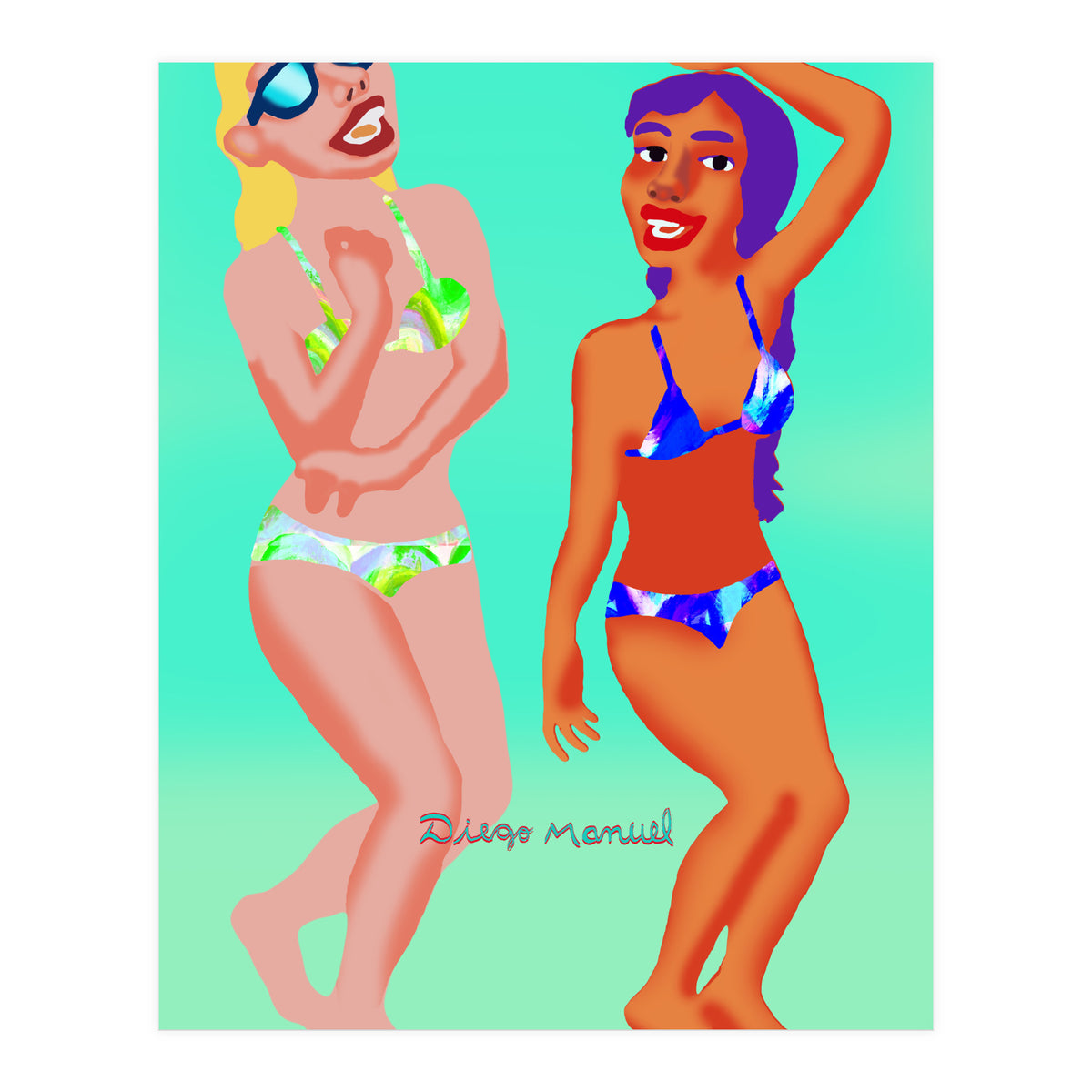 Fiesta En La Playa 1 B (Print Only)