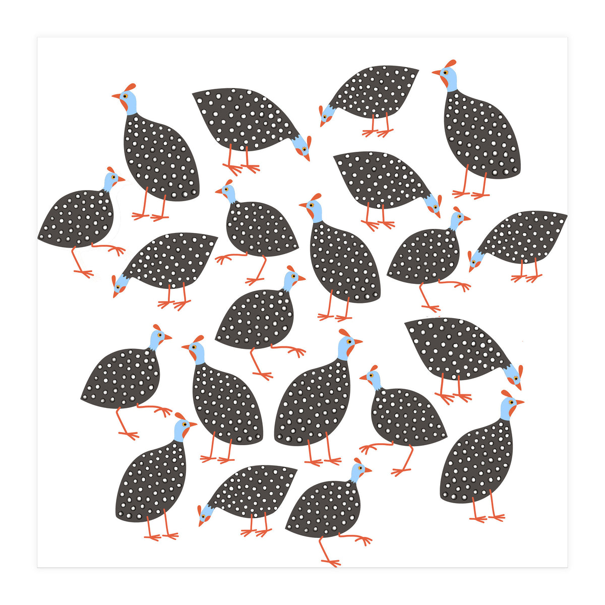 Guinea Hens (Print Only)