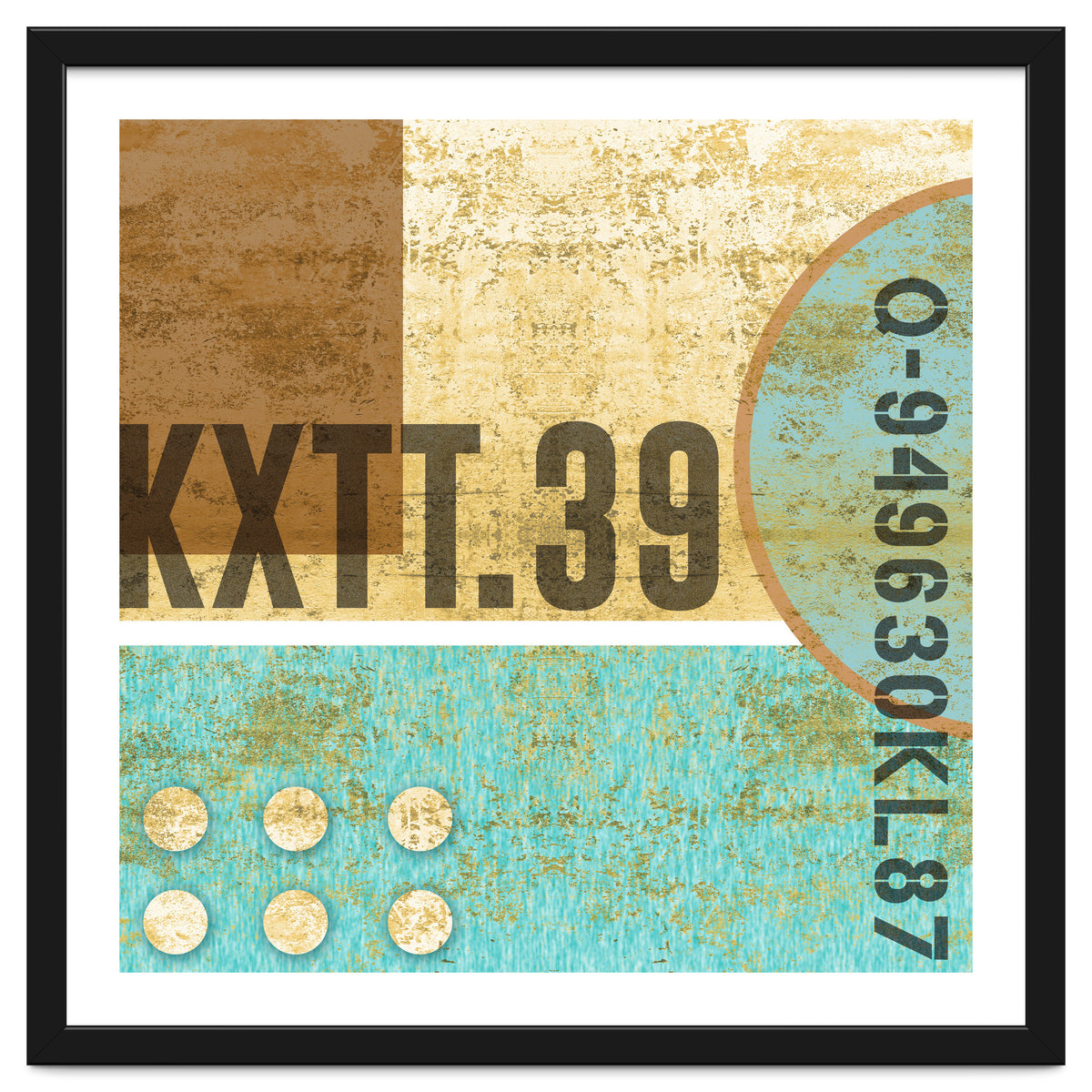 Abstract Industrial Sand And Blue