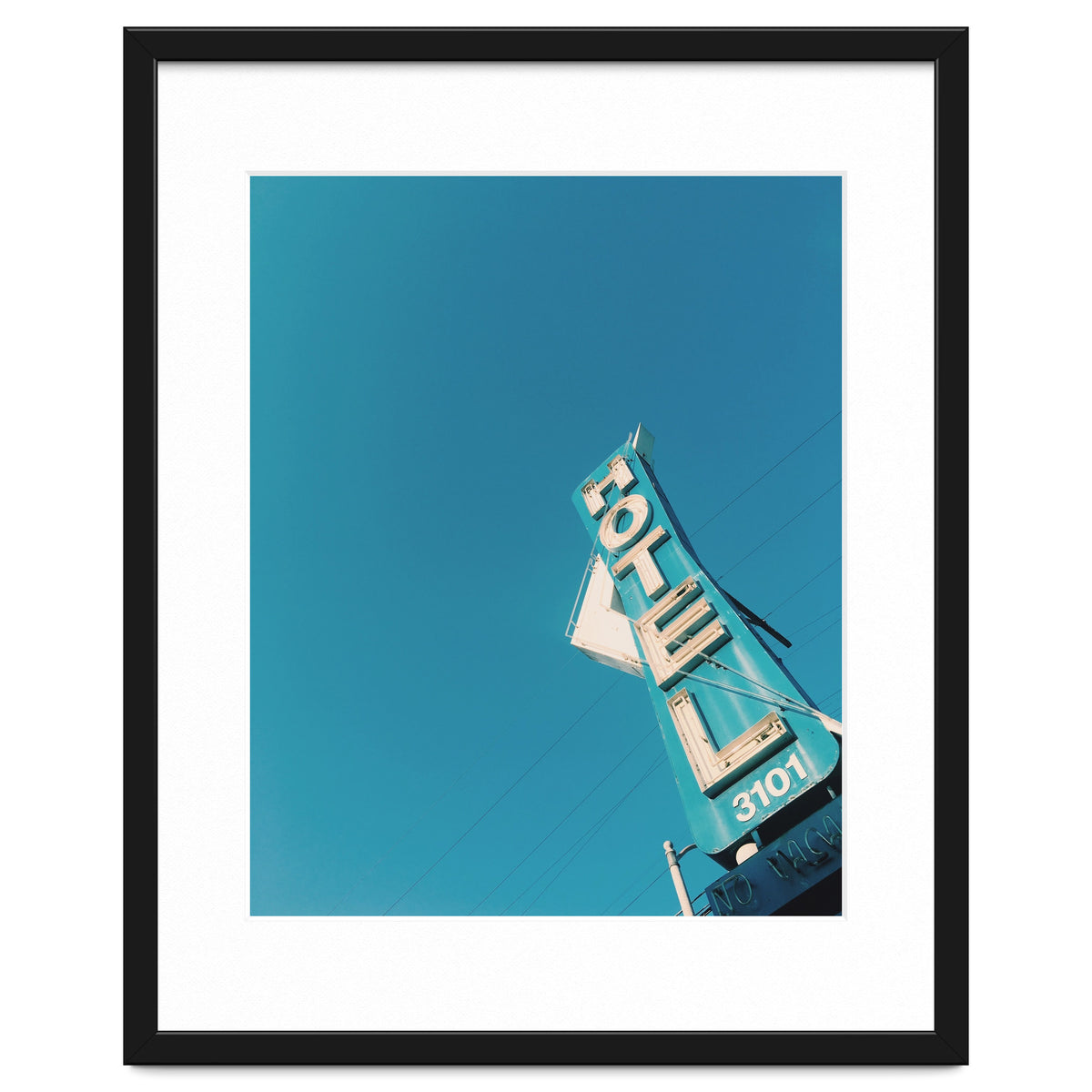 Hotel sign in California