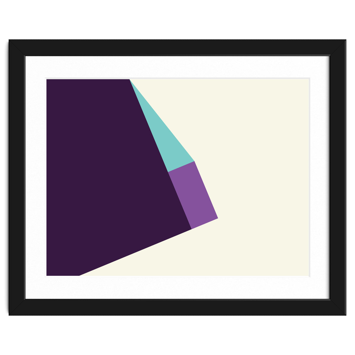 Geometric Shapes No. 42 -  lilac, blue & purple