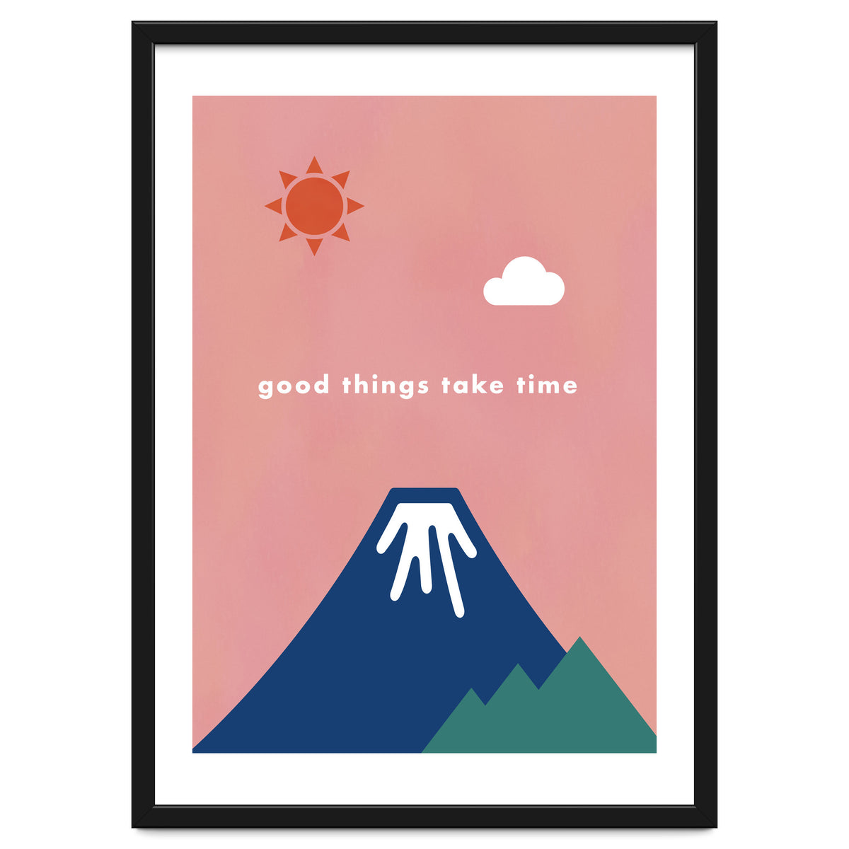 good things take time - Nature Landscape Illustration