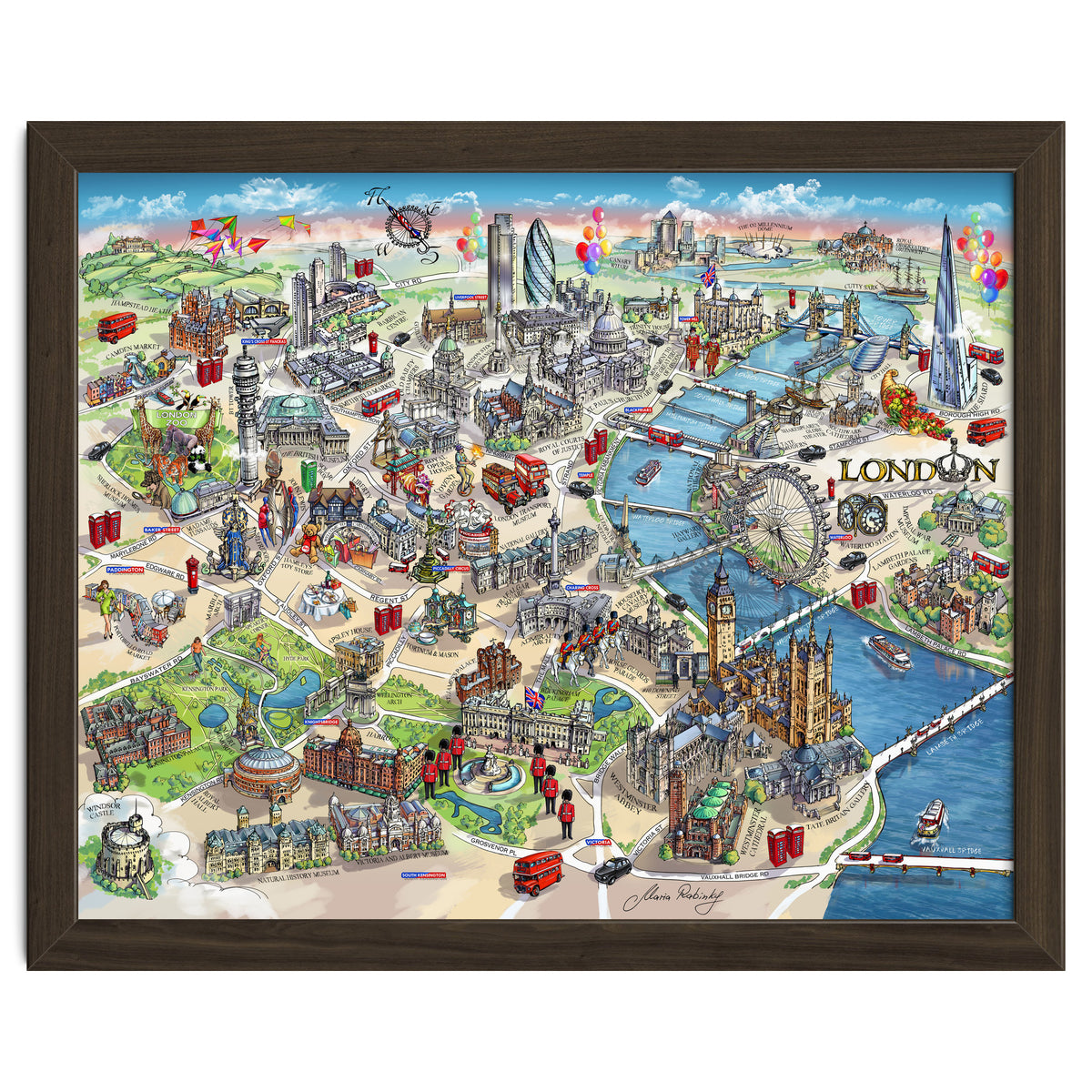 London Map Illustration
