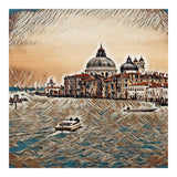 Boat In Venice San Mark`s Basilica Italian Tour Vintage (Print Only) thumbnail