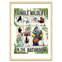 Jungle Wildlife in the Bathroom, funny toilet humour