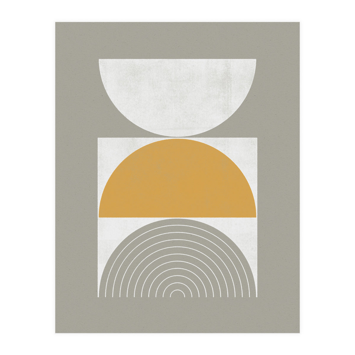 Mid-Century Modern No.29 - Woodblock Print (Print Only)