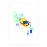 Cat On Scandi Chair (Print Only) thumbnail