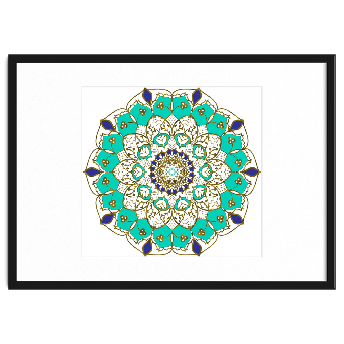 Blue and Gold Mandala