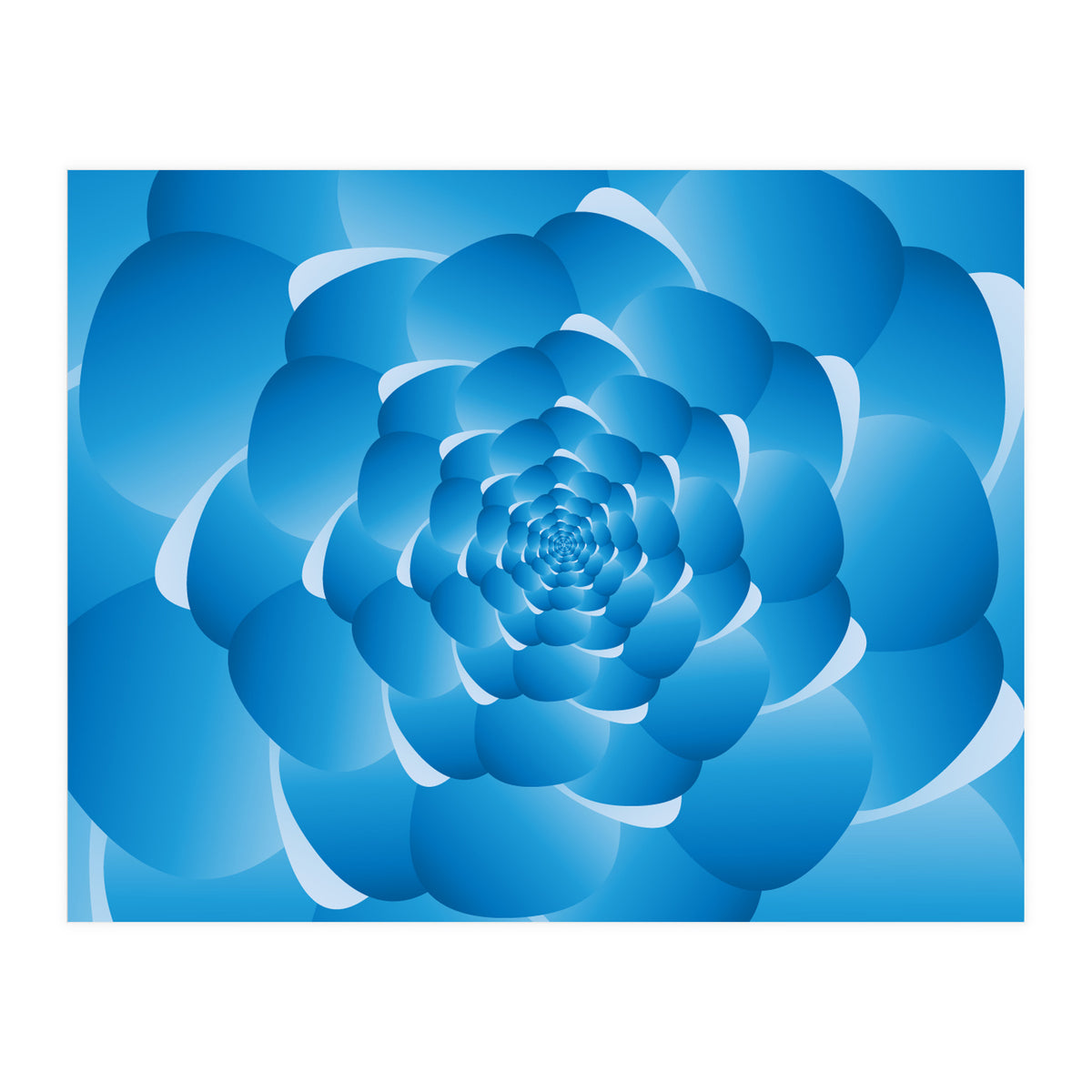 Sky Cloud Spiral Blue Spiral (Print Only)