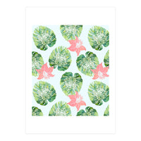 Monstera + Pink (Print Only)
