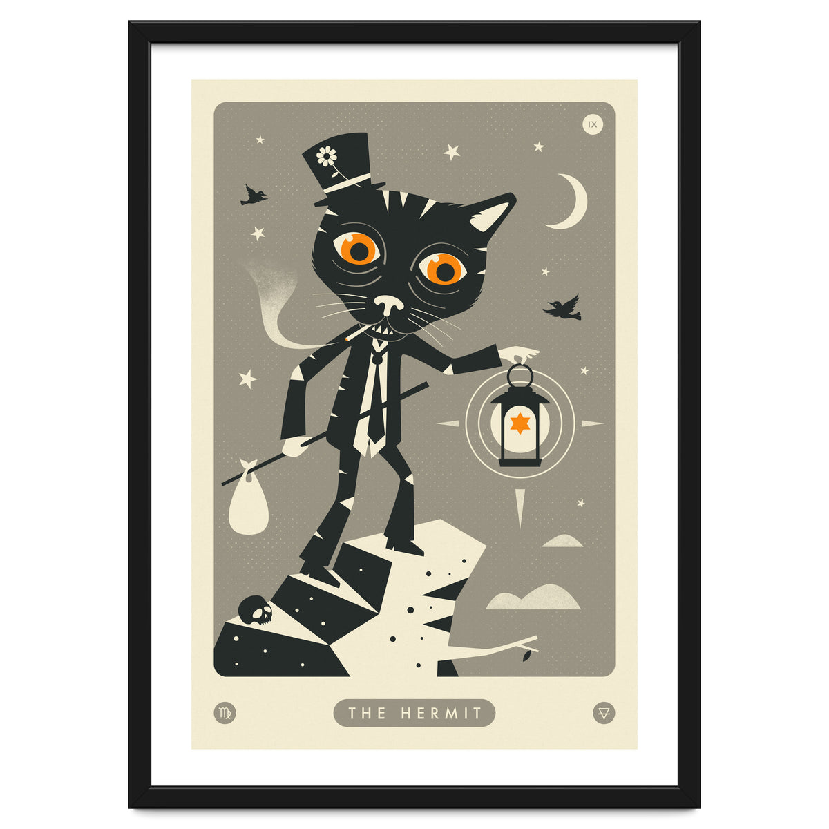 TAROT CARD CAT: THE HERMIT