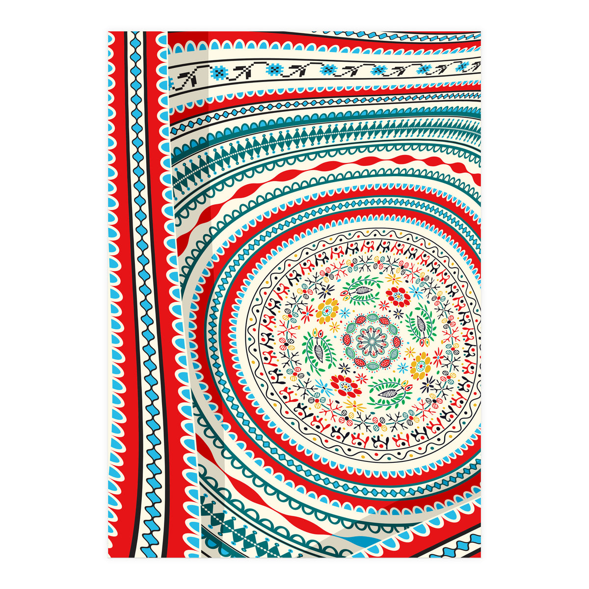 Romanian embroidery background 19 (Print Only)