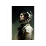 Gothic Astronaut Moody Dark Painting  (Print Only) thumbnail
