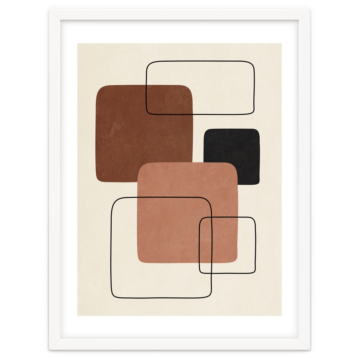 GEOMETRIC SHAPES - TERRACOTTA 02