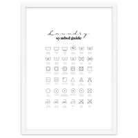 Laundry Symbol Guide Print