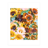 Summer Sunflowers, Modern Bohemian Urban Jungle Paint (Print Only) thumbnail