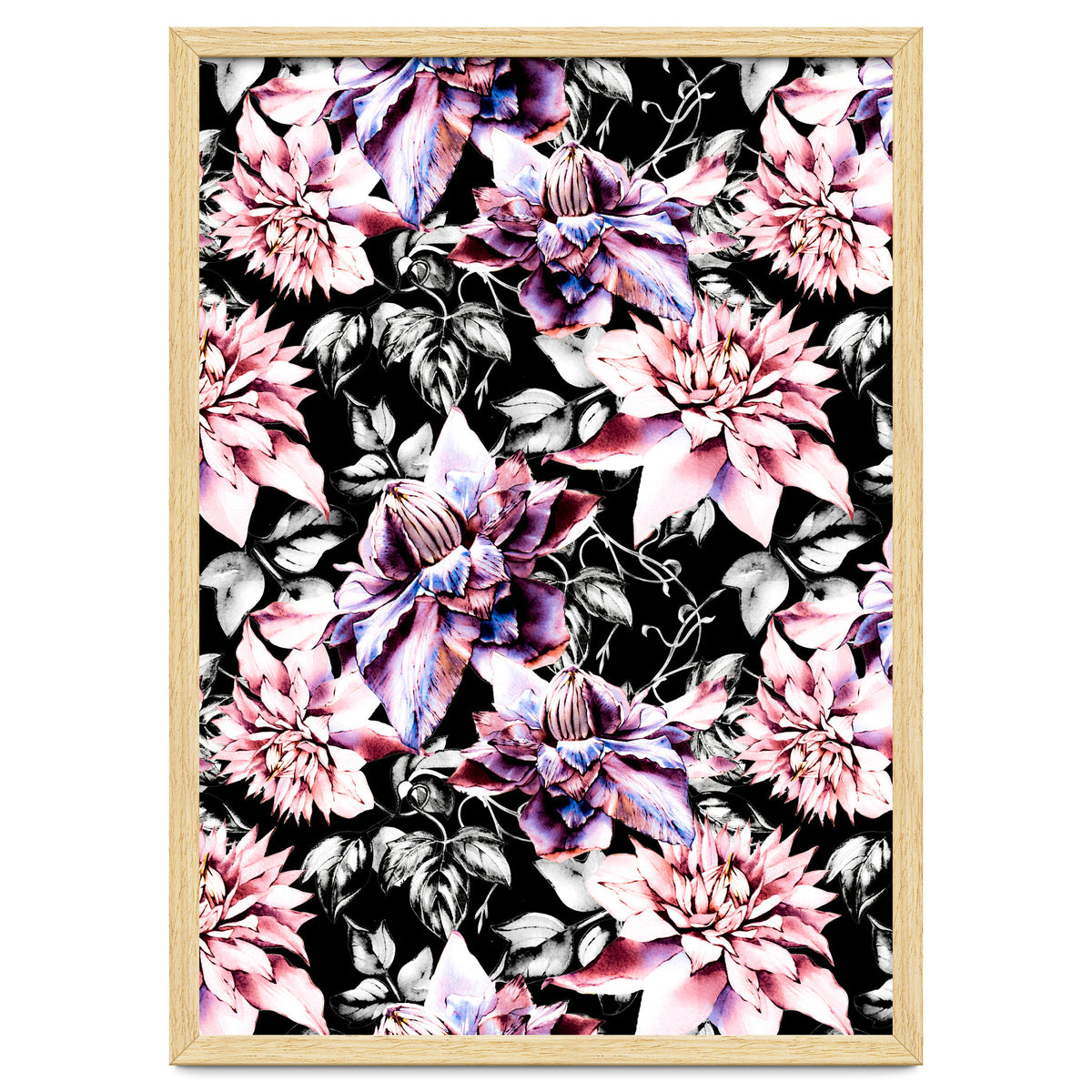 Pink bloom in the dark