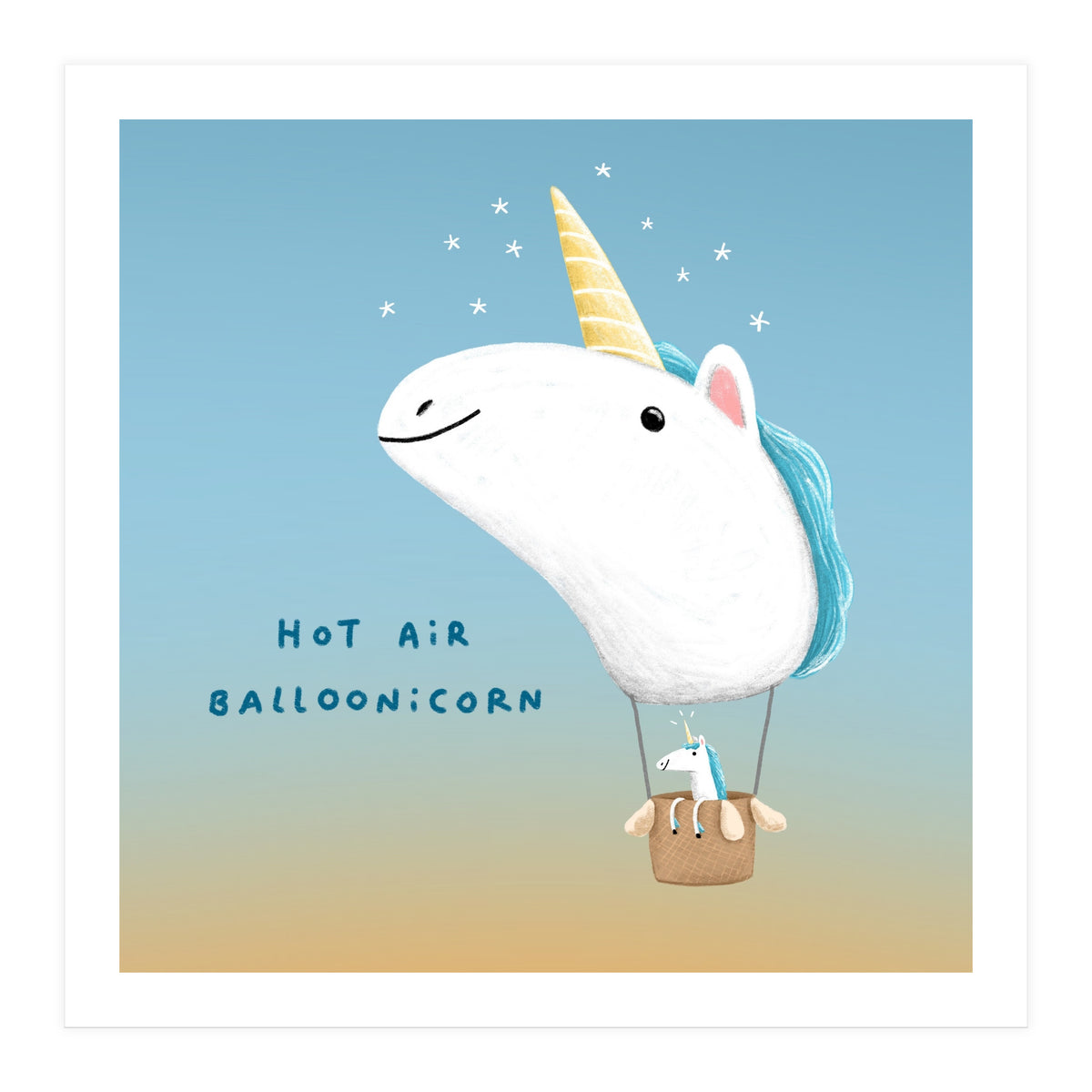 Hot Air Balloonicorn (Print Only)