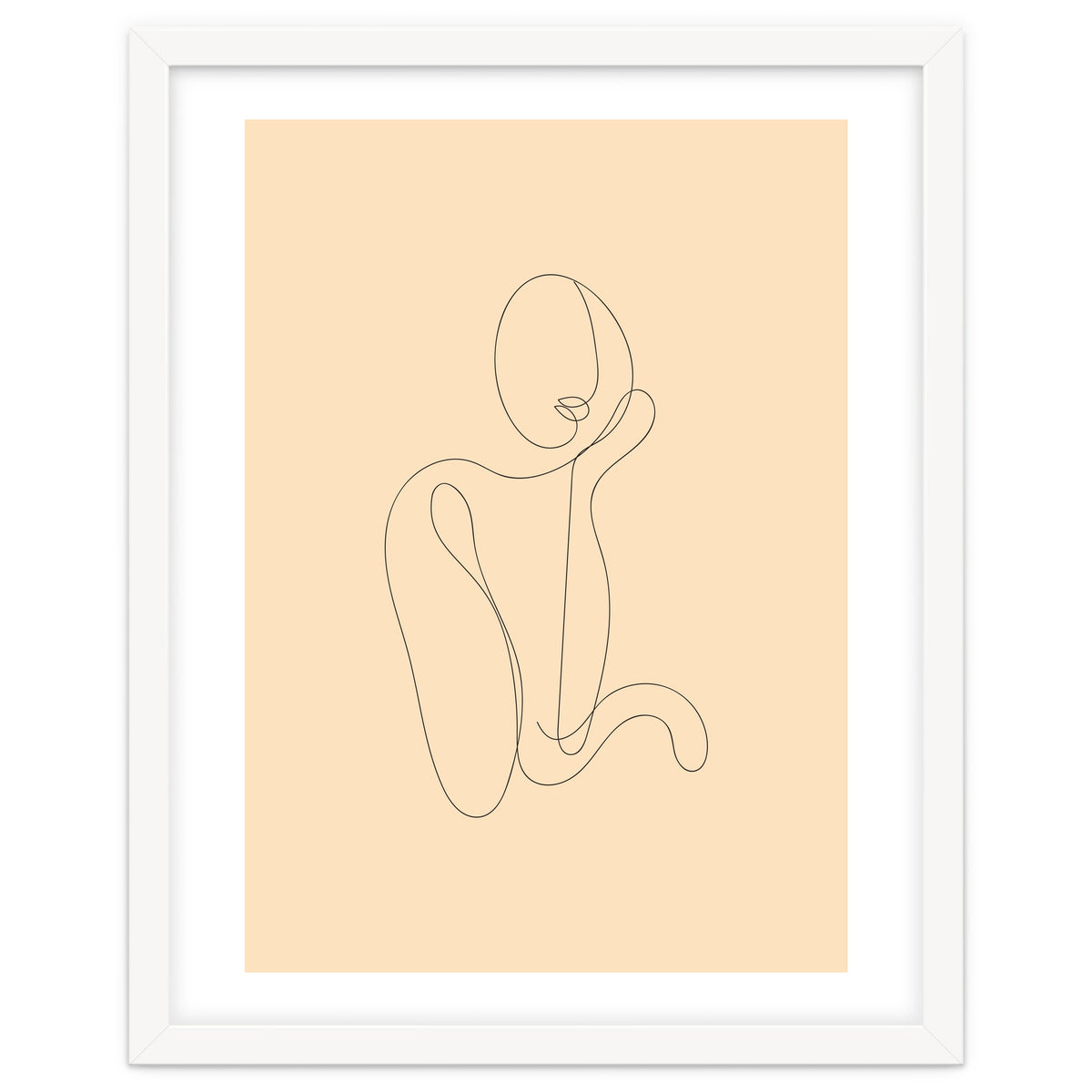 Female Line Art Drawing