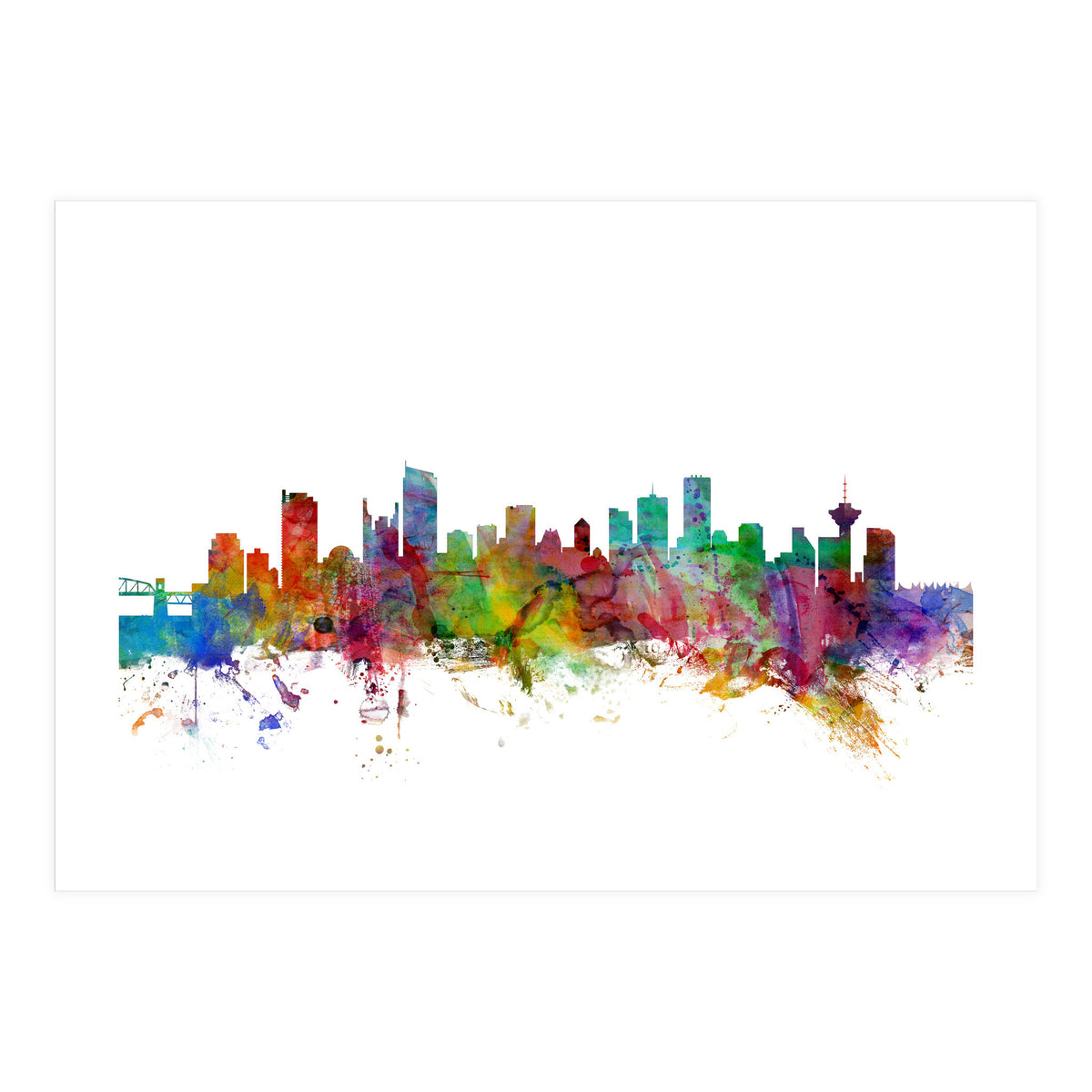 Vancouver Canada Skyline (Print Only)
