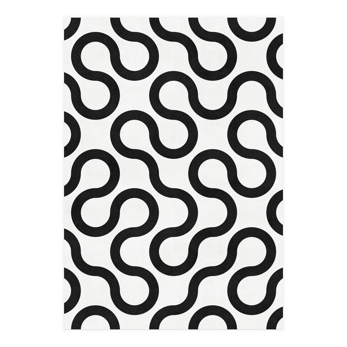 My Favorite Geometric Patterns No.28 - White (Print Only)