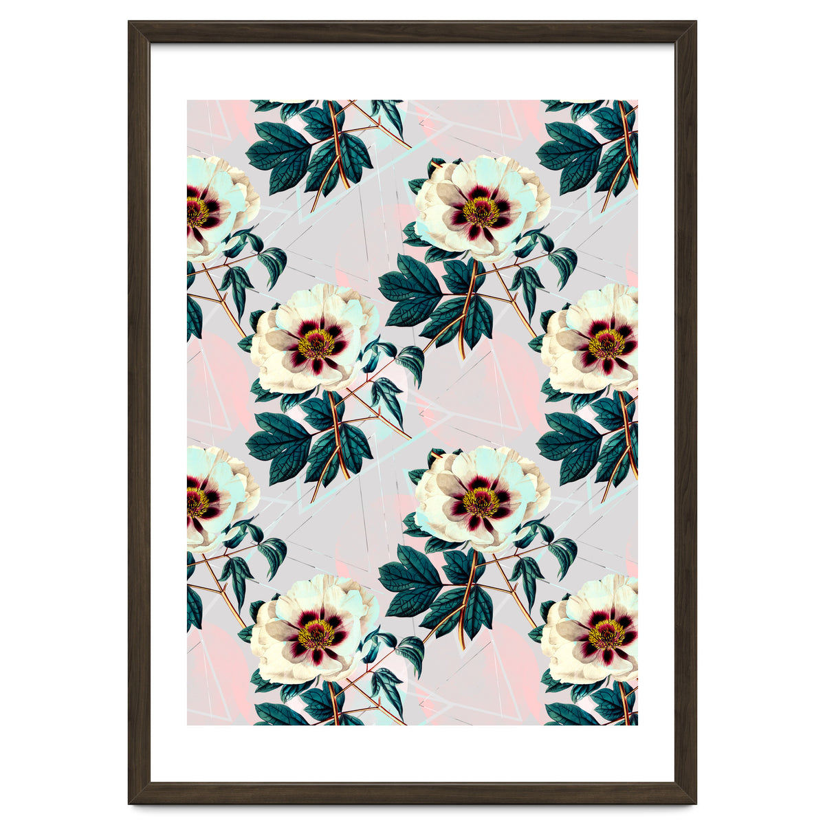 Flowery blooming with geometric