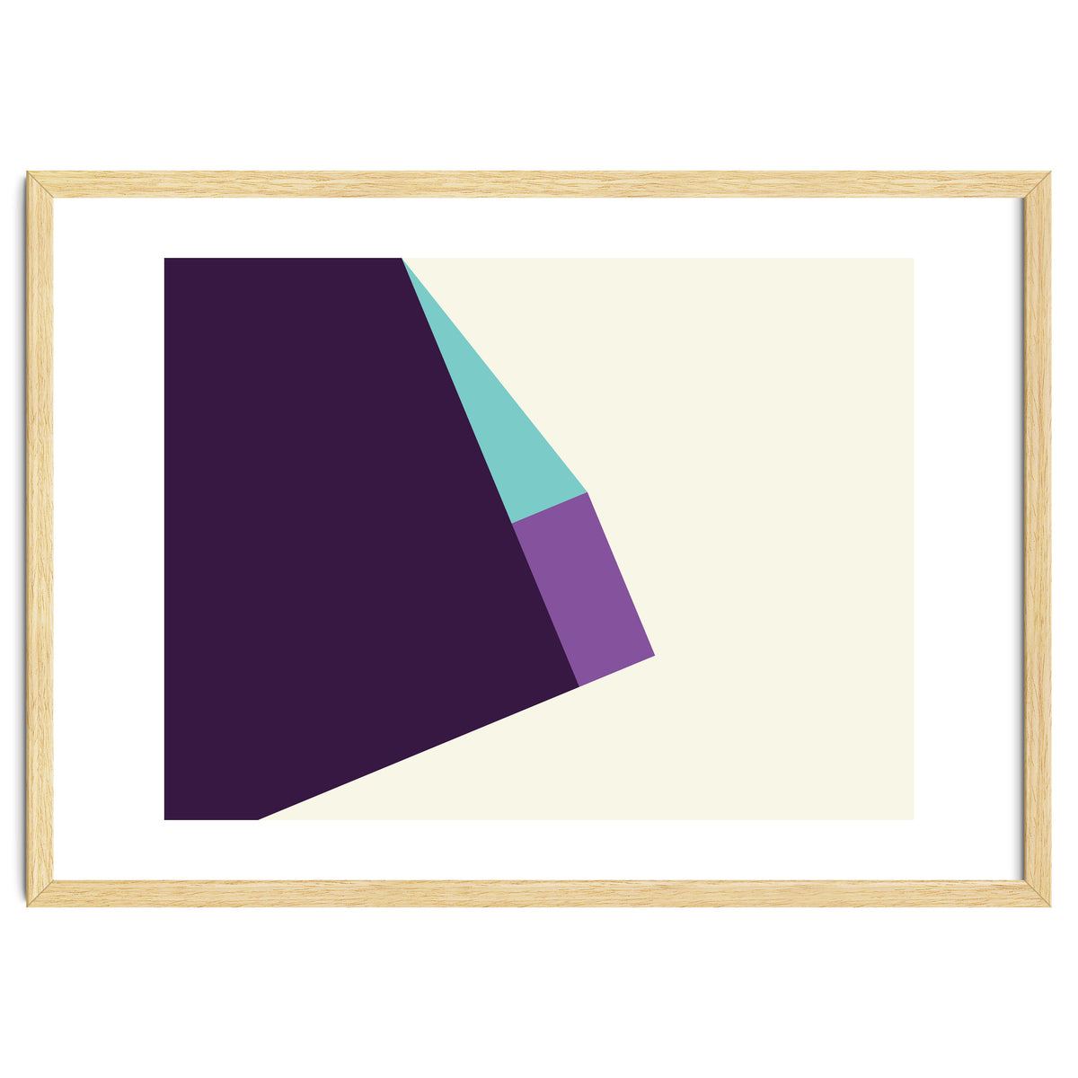 Geometric Shapes No. 42 -  lilac, blue & purple