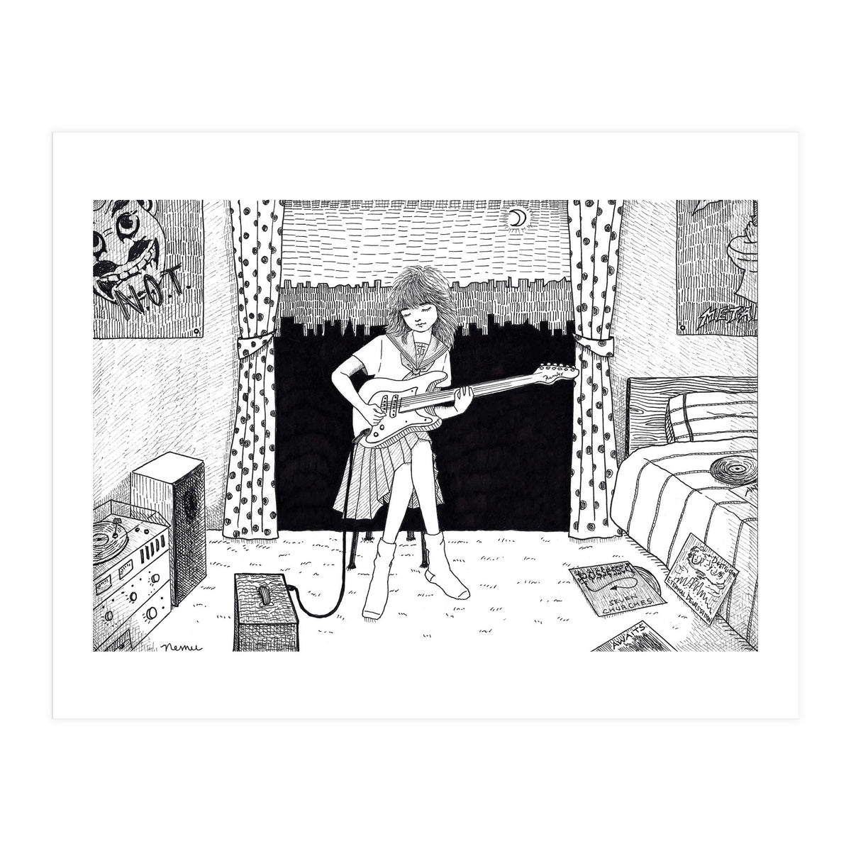 Teenager's Room In The 80's (Print Only)