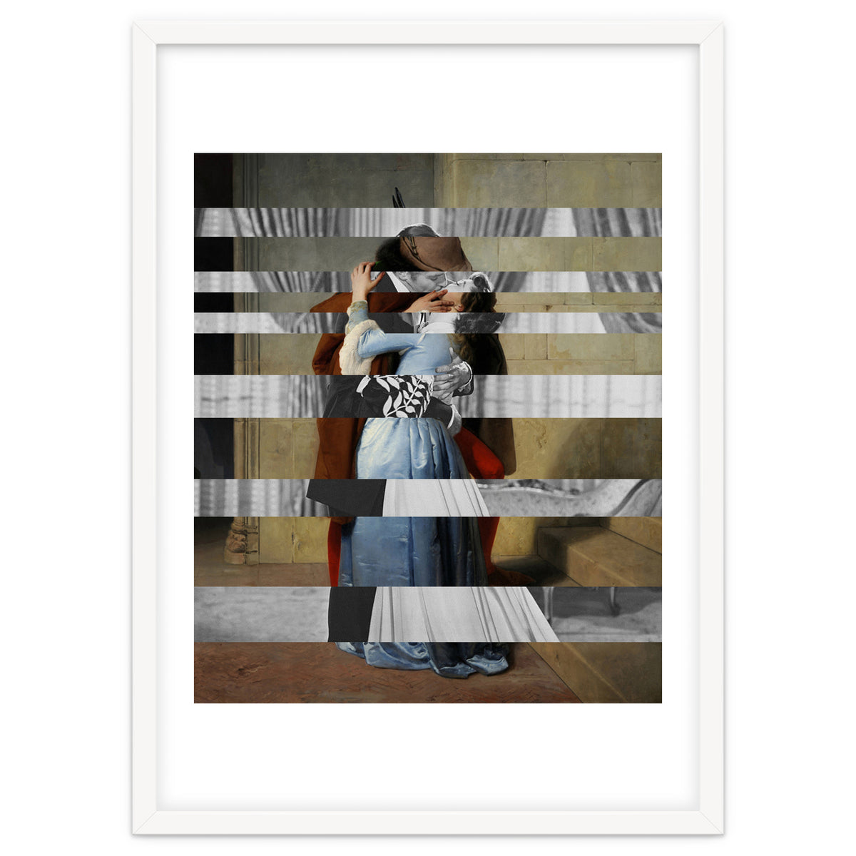 Hayez's "The Kiss" & Clark Gable and Vivien Leigh