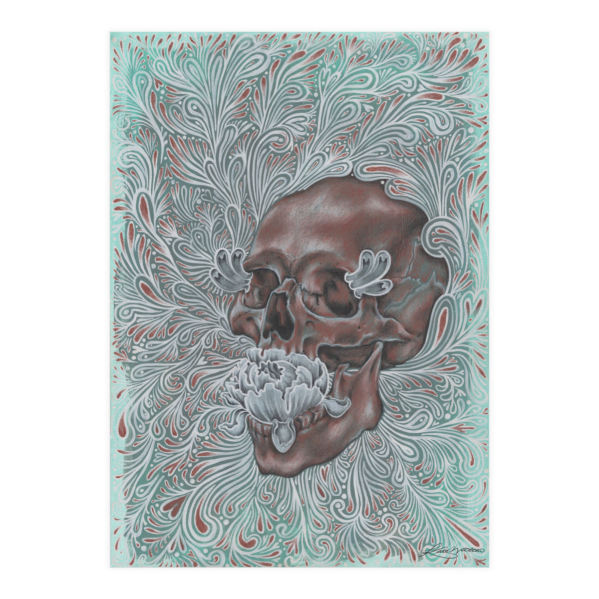 Faded Copper Peony (Print Only)