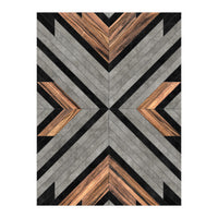 Urban Tribal Pattern No.2 - Concrete and Wood (Print Only)