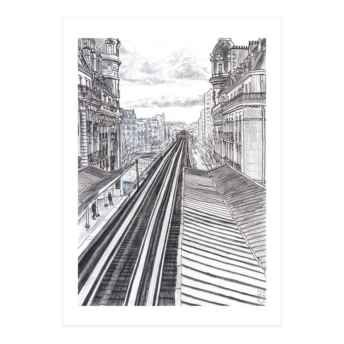 Railroad From Passy (Print Only)
