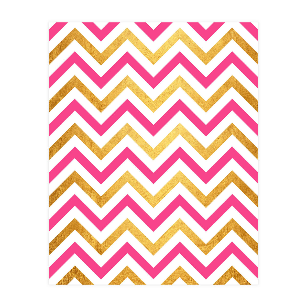 Chevron Golden I (Print Only)