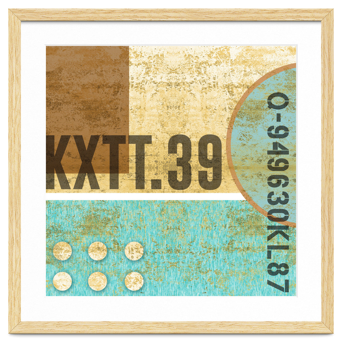 Abstract Industrial Sand And Blue