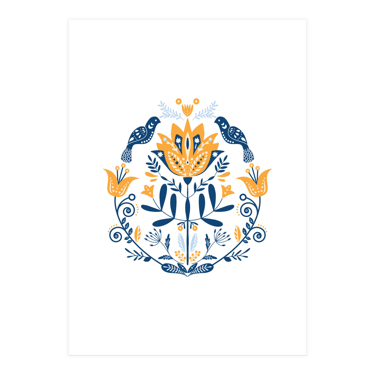 Scandinavian Folk Art  (Print Only)